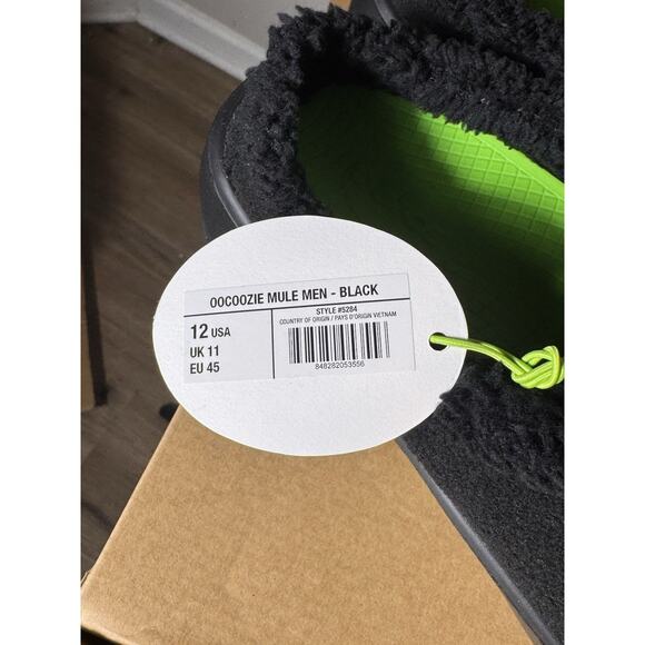 OOFOS OOcoozie Mule Men’s Slip-On Shoes Black Size 12 Comfort Recovery Clogs main image 7
